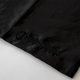 BlACK Satin Deluxe Pillowcase